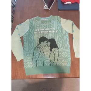 Hulu Streaming Series Normal People Sweater TV Show Mint Green Knit Women's Sz M